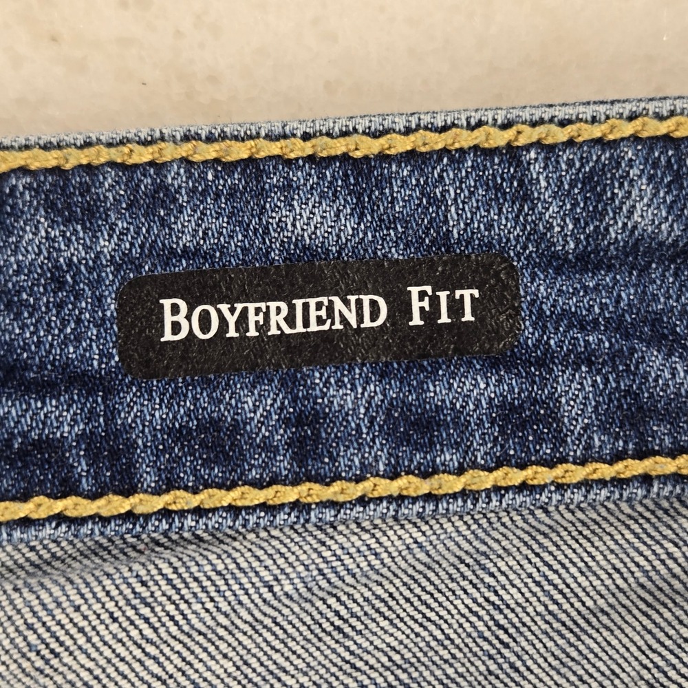 Judy Blue Boyfriend Jeans 13/31 Blue Distressed Ripped Streetwear‎ Denim Casual - Picture 10 of 12